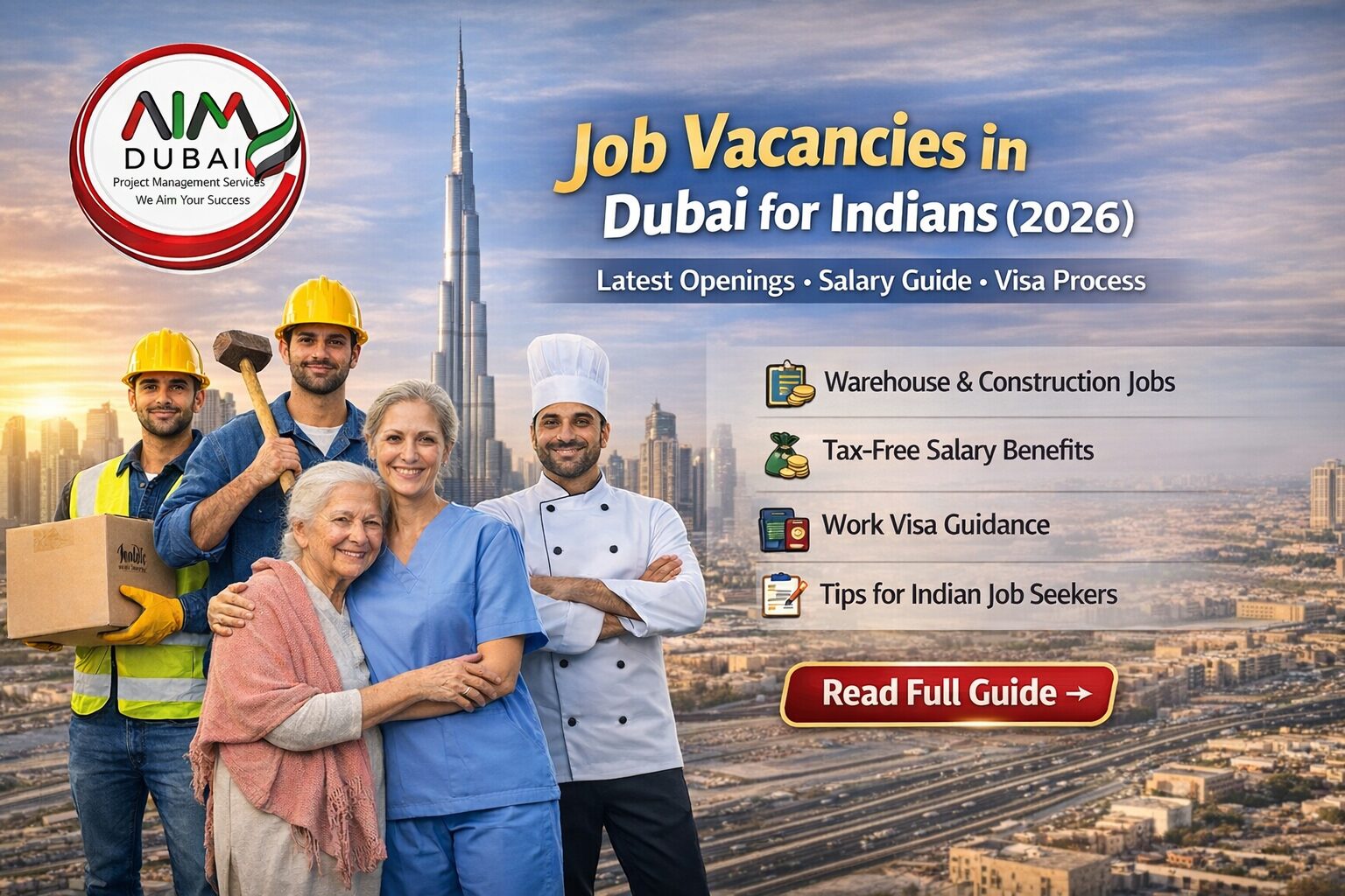 Job Vacancies in Dubai for Indians (2026) – Latest Openings & How to Apply | AimDubai24